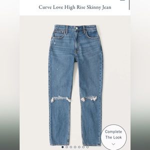 A&F Curve Love High Rise Skinny Jean - READ DESCRIPTION